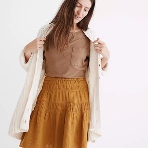 Madewell Smocked Skirt